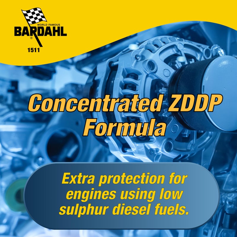 Bardahl 1511 Engine Power Booster - Motor Oil Additive for Engine Power and Efficiency - Car Engine Restore Treatment - Made for High Performance, Heavy Loads, Towing, RVs, Off Roading - Image 3